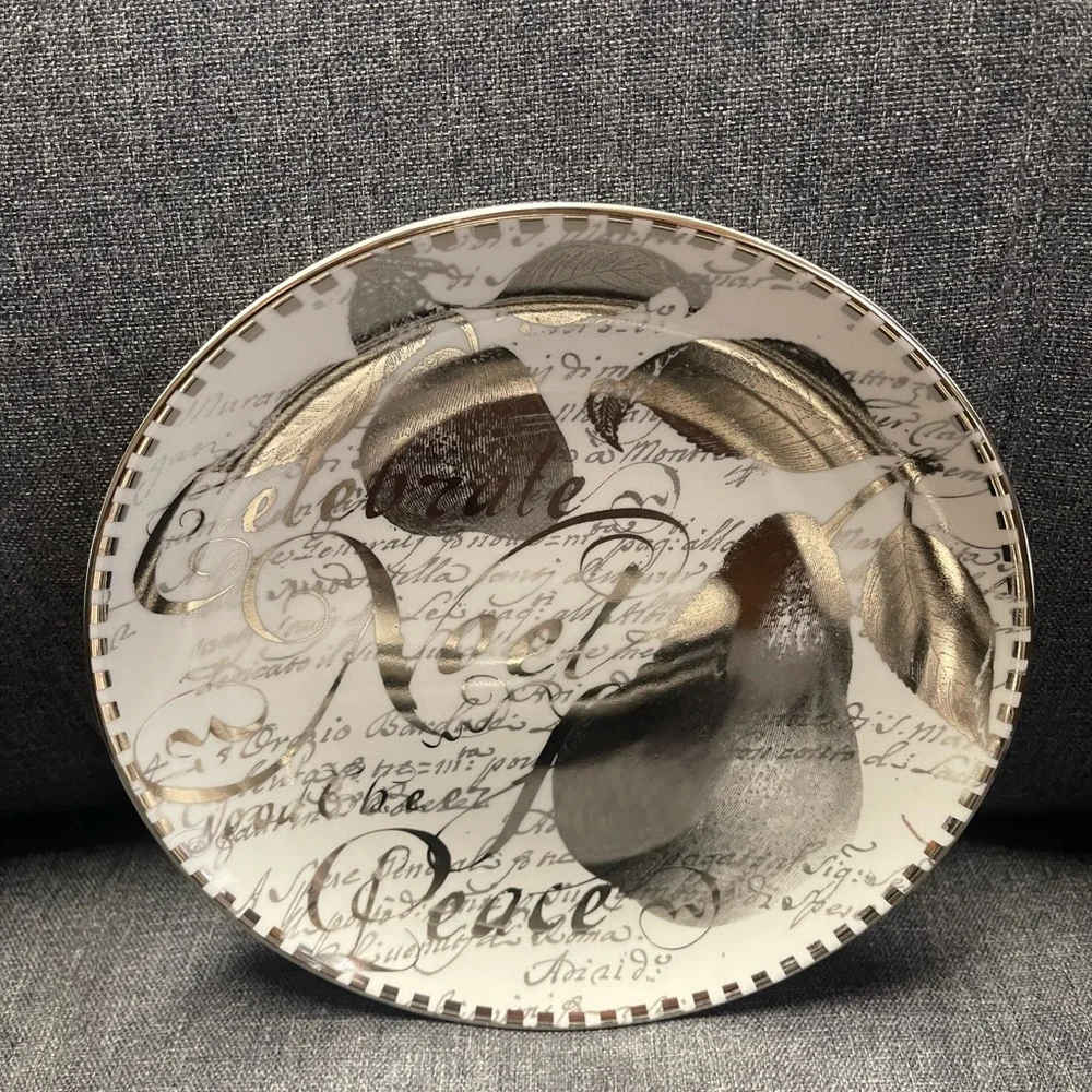 Restoration Hardware Christmas Holiday Plate Set